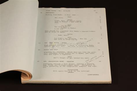 Image result for Lumber Blood Script