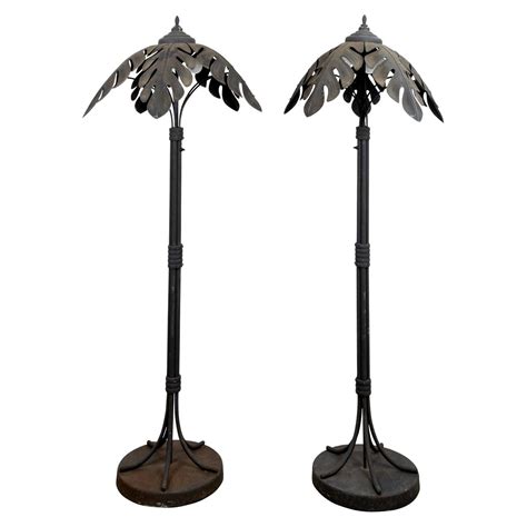 Palm Tree Floor Lamp, Gilt For Sale at 1stDibs