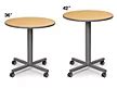 Flex-Space Mobile Café Tables - Modern Maple at Lakeshore Learning