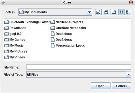 Image result for File Dialog Java