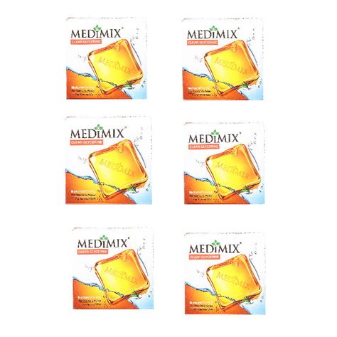 Buy Medimix Clear Glycerine Natural Toning Soap 100g each (Pack of 6 ...