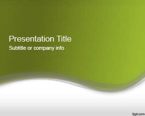 Abstract Green PowerPoint Template 2012