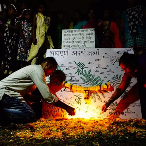 Aarey Tribals Organise Funeral for Cut Trees and Lost Wildlife | NewsClick