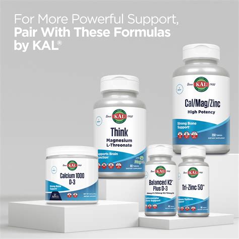 Buy KAL Magnesium Malate 400mg, Chelated Magnesium Supplement with ...