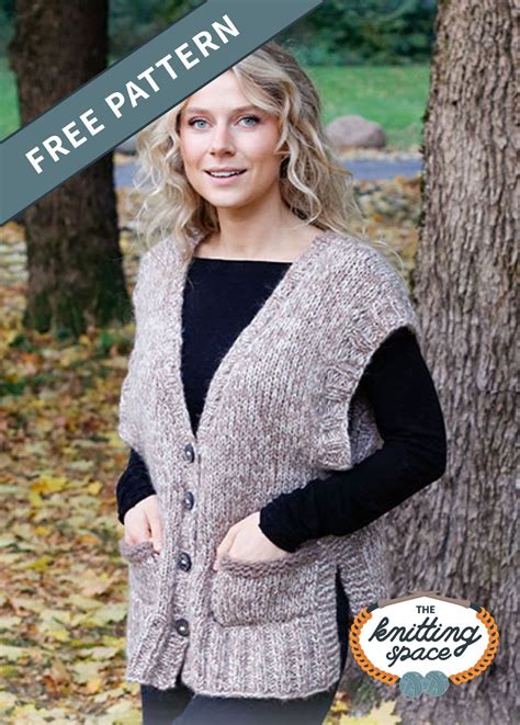 Cosy Mosey Knit Vest [FREE Knitting Pattern] | Knitting patterns free ...