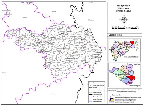 Kuhi Taluka Village Map
