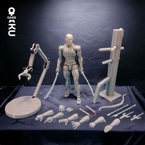 Buy Articulated Poseable Male Figure 3D STL File Online in India - Etsy
