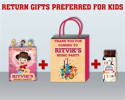 Music Theme Return Gift Combo | Theme Based Combo Kits – Party Supplies ...
