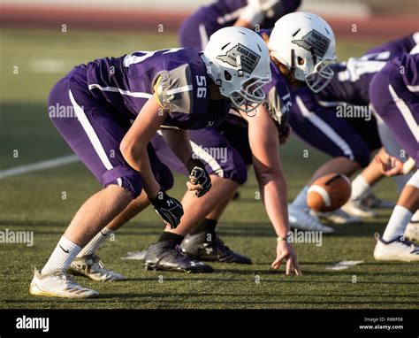 Football action with Eureka vs. Shasta High School in Redding ...
