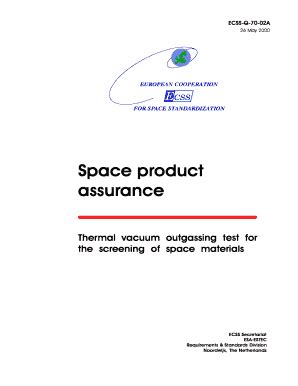 Fillable Online remotesensing oma ECSS-Q-70-02A Space product assurance ...