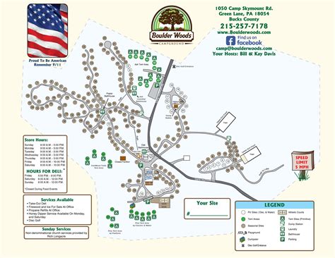 Boulder Woods Campground Rates and Camping information