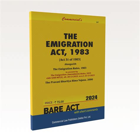 The Emigration Act, 1983 – Commercial Law Publishers