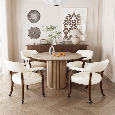 Stylish Kitchen Table Chairs with Arms for Modern Dining Spaces