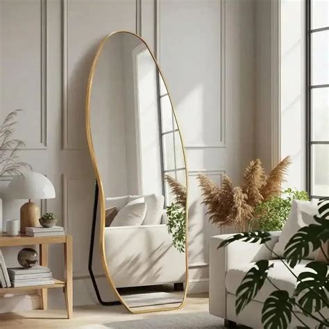 Luxury Gold Standing Full-Length Mirror for Bedroom & Dressing Room ...