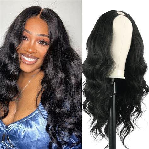Amazon.com : CINHOO Kinky Curly V Part Wigs for Black Women 22inch ...