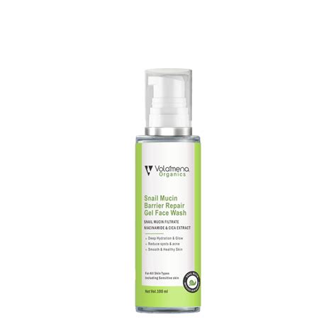 Volamena Snail mucin Skin Barrier Repair gel face wash Snail Mucin ...