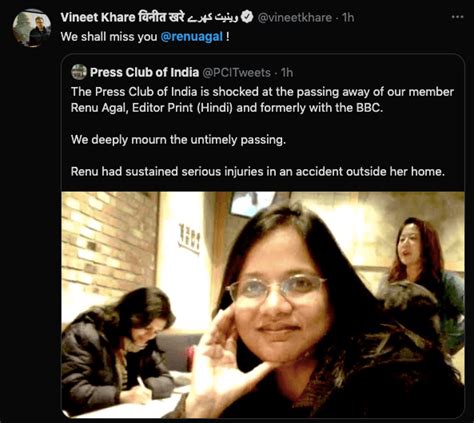 Indian journalist Renu Agal passes away; scribes mourn loss [reactions ...