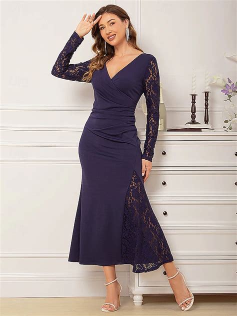 Femmes Robe maxi Robe Élégante Formel Formel Soirée Coupe régulière ...