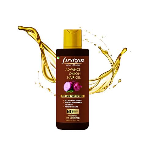 Buy FIRSTZON Anti Dandruff & Regrowth Onion hair oil| Shiny and long ...