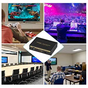 Microware 1080P HDMI Audio Extractor Splitter to SPDIF RCA Stereo L/R ...