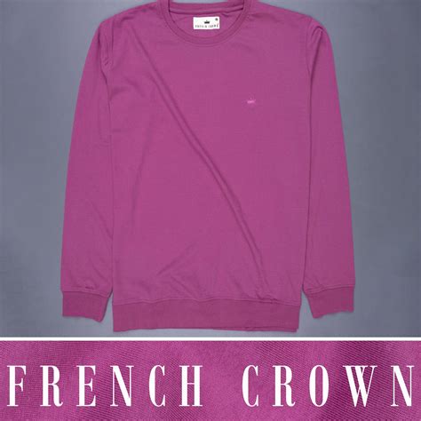 Tapestry Pink Full Sleeves Super Soft Premium Round Neck Sweatshirt For ...