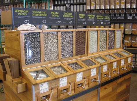 Bulk Foods Display at Whole Foods Store