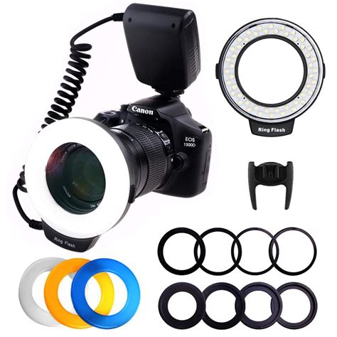 Buy RLOTURE Flash Light with LCD Display Adapter Rings and Flash Diff ...