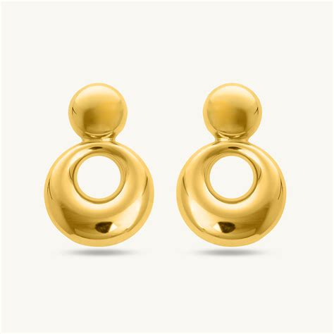 Golden Circle Delights Drop Earrings – PALMONAS