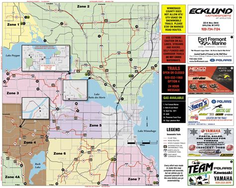 Wisconsin Snowmobile Trail Maps Washington & Waukesha County