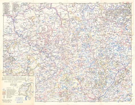 Recreational Map of Northeast Pennsylvania 1974 – WardMaps LLC