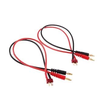 Nema T pin Connector Plug to 4mm Banana Plugs -14 AWG - 15cm -Pack of ...