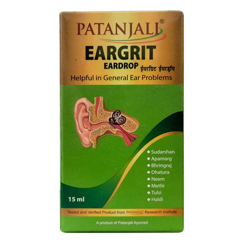 Patanjali Eargrit Ear Drop 15ml – ZEVIKA HEALTH