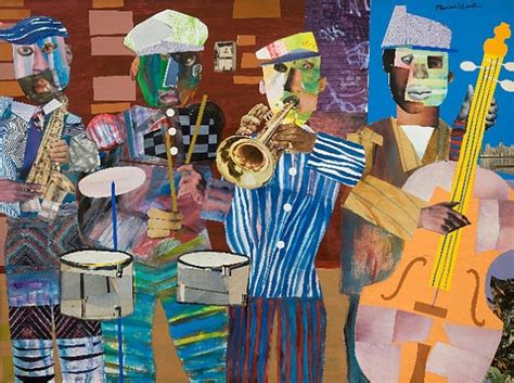Jazz Village, Romare Bearden | Romare bearden, Jazz art