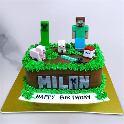 Minecraft Cake | Kids Birthday Cake | Order Minecraft Theme Cake in ...