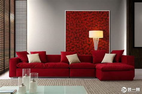 红色客厅_美国室内设计中文网