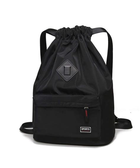 Drawstring Gym Bag- Men Women Waterproof Drawstring Backpack Yoga Bag - Gym Drawstring Bags ...