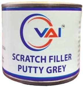 VAI Scratch filler putty Grey-200 gms, Putty knife 1 & 320 Grit ...