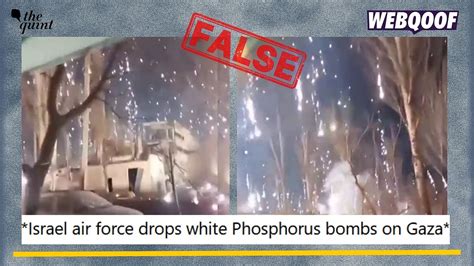 Video From Ukraine Peddled as Israel Dropping White Phosphorus Bombs in ...