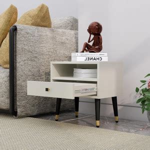 Hexa Red Bed Side Table with 1-Drawer, Nightstand, Bedrooms, Storage ...