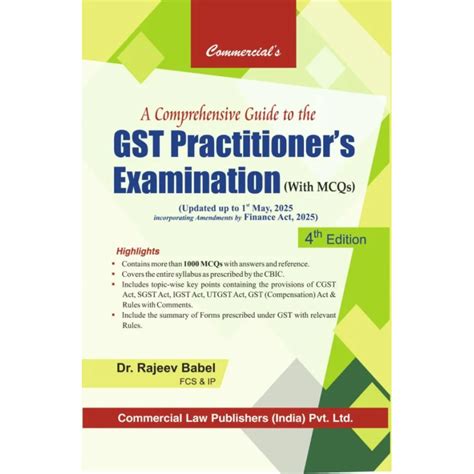 Commercial A Comprehensive Guide to the GST Practitioner’s Examination ...