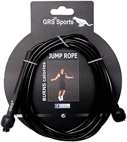 Buy GRS® GRP_2 Skipping Rope (Black)(Pack of 1) for Men Gym, Women ...