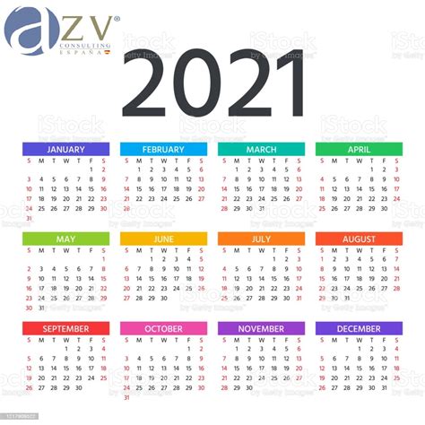 Calendarios 2021 Para Editar En Ilustrator 【plantillas Gratis | Free ...
