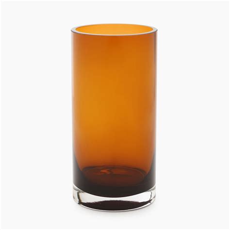 Shop Dark Brown Cylindrical Glass Vase - Medium - at Best Price Online ...