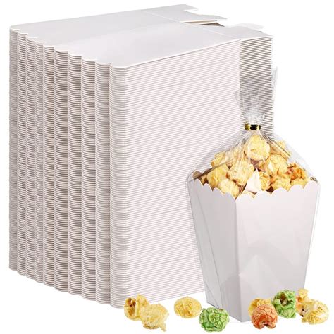 Amazon.com: Zopeal 200 Pcs Mini Popcorn Boxes and Clear Treat Bag Set ...