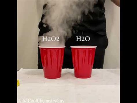 The difference one atom of Oxygen makes- H2O & H2O2.