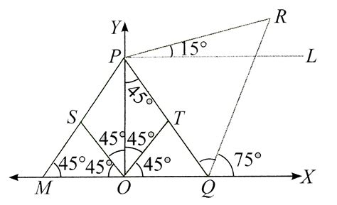 In the given figure, PQR is an equilateral triangle and OSPT is a ...