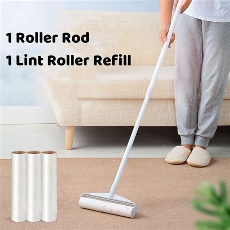 Large Lint Rollers for Pet Hair, Extra Sticky Long Handle Rollers for ...