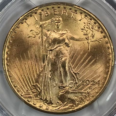 1924 Saint Gaudens $20 Gold Double Eagle PCGS MS-64+ - Old Pueblo Coin