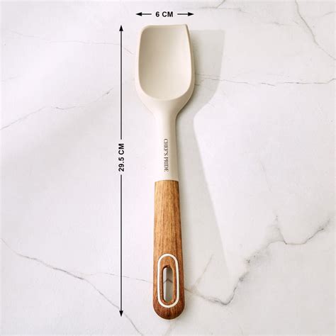 Buy Chefs Pride Cerro Serving Scoop with Wooden Handle from Home Centre ...