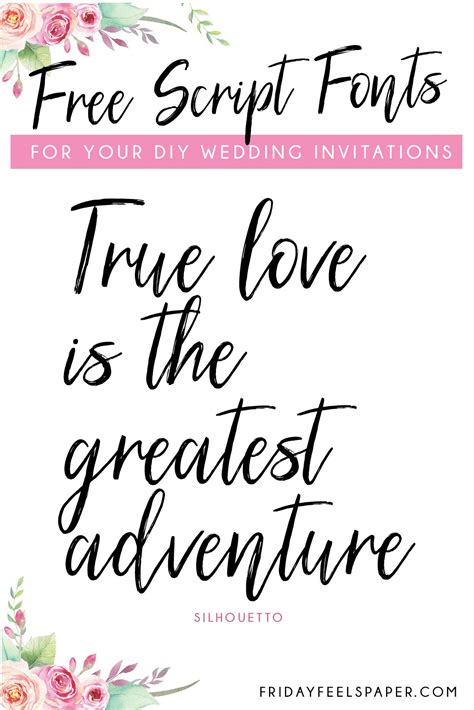 Wedding Invitation Fonts For Microsoft Word